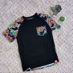 Truth Black Fruit Pattern T-Shirt Small